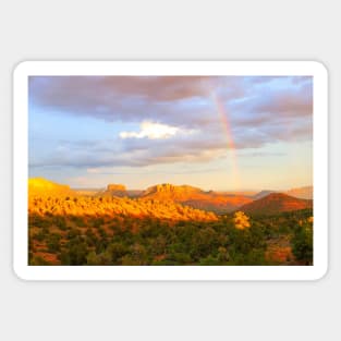 A Rainbow in Sedona Sticker